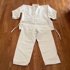 KAMIKAZE Sovereign Karate Gi Traje Uniforme 3/160 Blanco 100% Algodón $232 segunda mano  Embacar hacia Mexico