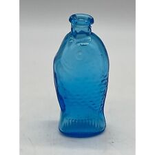 wheaton blue miniature fish bottle for sale  Redding