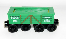 THOMAS & FRIENDS GRAIN CAR FERROVIA DE MADEIRA GRÃO E RAÇÃO DE ALTA QUALIDADE 105 - 2001, usado comprar usado  Enviando para Brazil