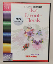 544 Studio Bernina Artista 200 Elsa's Favorite Florals Embroidery Software CD for sale  Shipping to South Africa