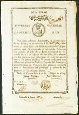 Usado, Puerto Rico. 25 pesos. 4 de mayo de 1813. Real Tesorería. Sin serie. (edifil 20 segunda mano  Embacar hacia Argentina