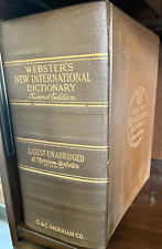 Nuevo diccionario internacional vintage de Webster segunda edición - 1948 segunda mano  Embacar hacia Argentina