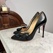 Christian Louboutin Madame Menodo 100 Black Napa Pumps size 36 for sale  Shipping to South Africa