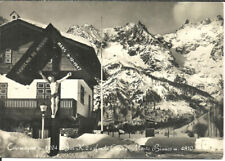 Courmayeur (Aosta) Bar "K 2", Edicola Votiva e Catena del Monte Bianco sul fondo usato  Sannazzaro De Burgondi