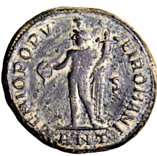 Usado, Moneda Romana Auténtica CERTIFICADA GRANDE Doble Diocleciano Genio Æ follis segunda mano  Embacar hacia Argentina