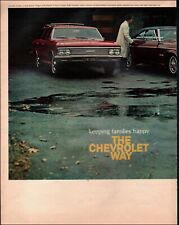 1966 Vintage anúncio Chevrolet Chevelle Malibu 2 lugares station wagon Impala 11/12/22 comprar usado  Enviando para Brazil