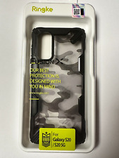 Ringke Fusion X Design pancerne etui na telefon komórkowy Samsung Galaxy S20 czarne kamuflaż, używany na sprzedaż  Wysyłka do Poland