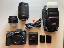Lanterna Nikon D7100 24.1MP DSLR câmera AF-S DX 18-140mm/AF 50mm 1.8 e SB600 comprar usado  Enviando para Brazil