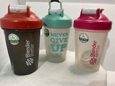 Used, Blender Bottle Lot Of 3  ( 16oz ) Fitness Shaker Cups  “Used” for sale  Shipping to South Africa