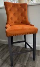 Velvet bar stool for sale  MARKET DRAYTON