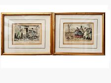 Antique coloured etchings for sale  HARROW