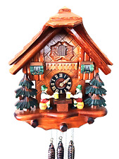 Cuckoo Clock, Animated, Musical, Beer Drinkers, w Night Shut Off, Quality Built, used for sale  Shipping to South Africa