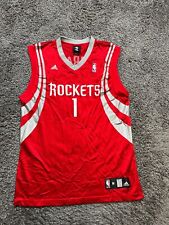 VINTAGE Houston Rockets Jersey Mens Medium Red Tracy Mcgrady 1 Adidas Basketball for sale  Shipping to South Africa