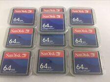 10PCS   64MB  Sandisk  Compact Flash Card  64MB CF Memory card  SDCFB/SDCFJ, used for sale  Shipping to South Africa