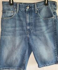  Shorts jeans Levi Strauss 505 masculino tamanho 34 frente plana azul comprar usado  Enviando para Brazil