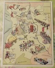 Carte de France Illustrées d'après J.P.Pinchon Thiers Couteaux Mont-Dore Ambert d'occasion  Grièges