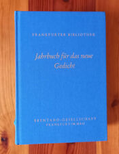 Frankfurter bibliothek jahrbuc gebraucht kaufen  Vaalserquartier