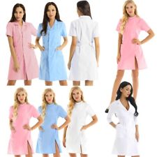 Casaco hospitalar feminino enfermeira médico cosplay fantasia jaqueta de laboratório vestido esfoliante uniforme comprar usado  Enviando para Brazil