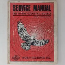 Usado, Harley Davidson 1985 a 1990 FX Softail Modelos Manual de Serviço Oficial **LEIA** comprar usado  Enviando para Brazil