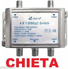 SATÉLITE HEAVY DUTY CHIETA DISEqC MULTI-SWITCH 4X1 FTA LNB LIVRE PARA AR WSD-2041 comprar usado  Enviando para Brazil