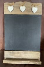Wooden chalkboard hearts for sale  SIDCUP
