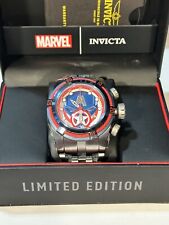 Invicta Reserve Bolt Zeus Marvel Captain America 52mm Relógio Suíço de Aço Mvt Novo comprar usado  Enviando para Brazil