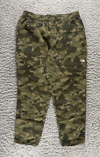 Pantalones The North Face para hombre extra grandes verdes bolsillos camuflaje al aire libre, usado segunda mano  Embacar hacia Mexico