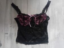 Pink black lace for sale  UTTOXETER