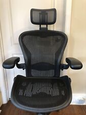 Silla de oficina Herman Miller Aeron talla B versión completamente cargada con reposacabezas segunda mano  Embacar hacia Mexico