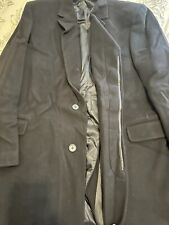 mens long cashmere and wool coat for sale  BARKING