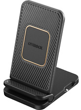Usado, Suporte de carregamento sem fio dobrável OtterBox - Preto + cabo e plugue de parede USB comprar usado  Enviando para Brazil