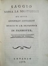 Usado, Saggio sopra la solitudine. Prima edizione italiana + lettera manoscritta 1788 comprar usado  Enviando para Brazil