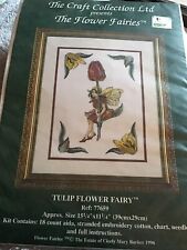 The Craft Collection Tulip Flower Fairies Fairy Cross Stitch Kit 77659 for sale  WIMBORNE
