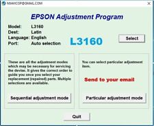 Reset Epson L 3160 ✅Waste ink Pad counter Reset 100%🔑 1Pc key🔥email ⭐⭐⭐⭐⭐ comprar usado  Enviando para Brazil