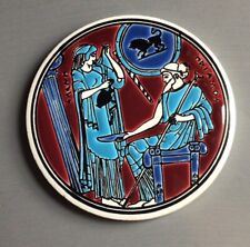 Greek Ceramic Coaster Handmade by Niarchos for sale  Shipping to South Africa