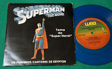 Superman The Movie BRASIL BLUE 7" Single 1979 John Williams Paulo Sergio Valle comprar usado  Brasil 