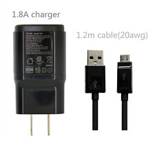  Lote de adaptador e cabo carregador preto LG 1.8A 1.8amp MCS-04WD2 V10 G2 G3 G4 FLEX comprar usado  Enviando para Brazil