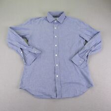 Used, Salvatore Piccolo Shirt Mens Medium Blue Button Up Long Sleeve Napoli 15.5 39 ^ for sale  Shipping to South Africa