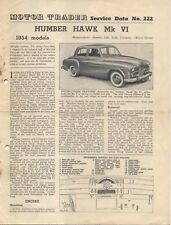 Humber hawk 1954 for sale  BATLEY