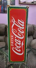 Usado, Placa de porcelana vintage publicidade refrigerante Coca Cola comprar usado  Enviando para Brazil