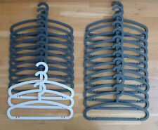 24 x IKEA Hemlis Hangers Discontinued Rare Clothes Hangers in Grey & White for sale  Shipping to South Africa