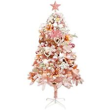 6FT Pink Christmas Tree Snow Flocked with Metal Stand VEYLIN  for sale  Shipping to South Africa