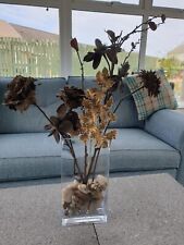 Brown artificial flower for sale  WORKINGTON