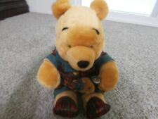 The Disney Store Winnie The Pooh Plaid Pajama With Bear Plush 12" for sale  Shipping to South Africa