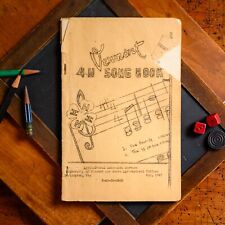 Vermont 4-H Songbook Song Book May 1943 Burlington Handmade Mimeograph for sale  Shipping to South Africa