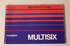 Gossen multisix manuale usato  Fiorenzuola D Arda