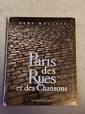 livre « PARIS des rues et des chansons » R. Maltête Buffet Brassens Siné 1960 d'occasion  Antony
