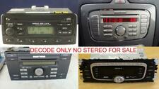 Ford Sony 6000 6006 CD Radio DAB 6 disco código Decodificar Servicio, Mondeo, Fiesta, Ka segunda mano  Embacar hacia Spain