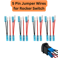 PACOTE COM 4 - Kit de fiação de cabo de fio jumper de 5 pinos para interruptor balancim laser liga/desliga LED, usado comprar usado  Enviando para Brazil