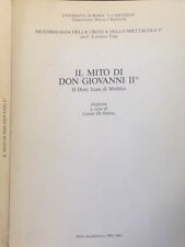 Mito don giovanni usato  Italia